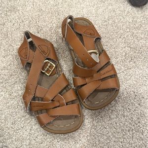 Salt water sandals. Brown leather. Size 7. Great condition.